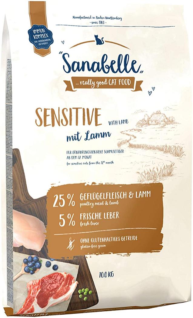 Sanabelle Sensitive with Lamb ЯГНЯ корм для котів з чутливим травленням 10 кг (83370010) Sanabelle Sensitive with Lamb ЯГНЯ корм для котів з чутливим травленням 10 кг (83370010)
